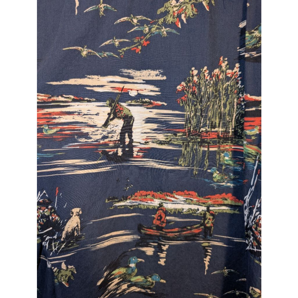 Field & Stream Men's Button Down Shirt Large Navy Multicolor - Picture 4 of 4